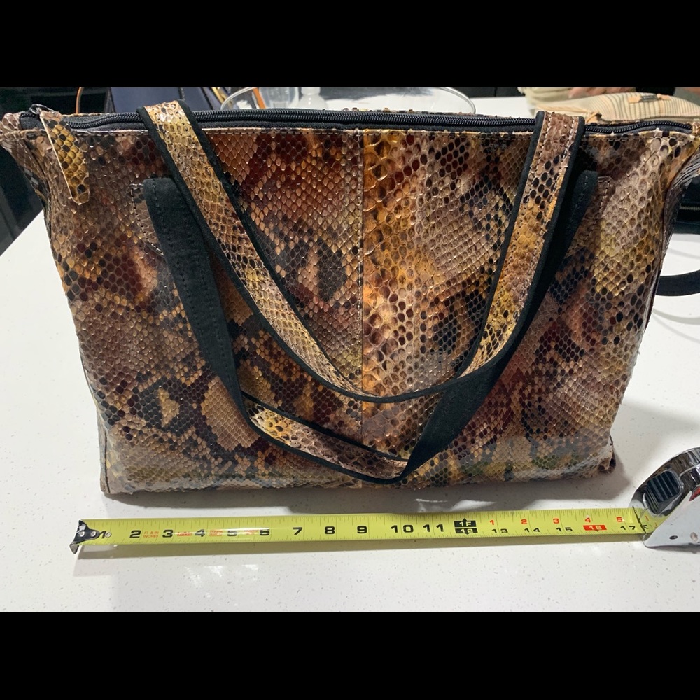 Real snake skin purse.